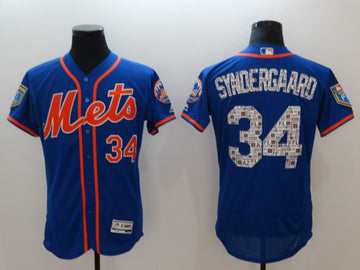Noah Syndergaard New York Mets royal jersey