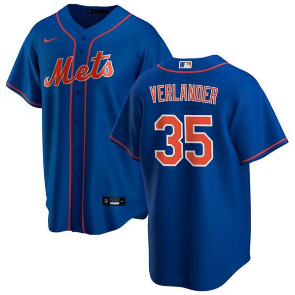Justin Verlander New York Mets royal jersey