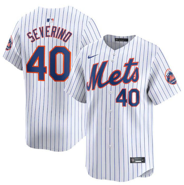 Luis Severino New York Mets white Home jersey