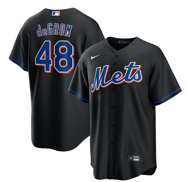 Jacob deGrom New York Mets black jersey