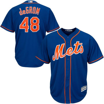 Jacob DeGrom New York Mets blue jersey