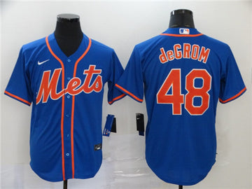 Jacob DeGrom New York Mets blue jersey