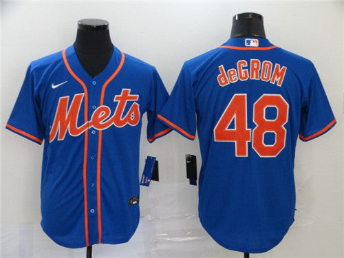 Jacob DeGrom New York Mets blue jersey
