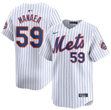 Sean Manaea New York Mets white Home jersey