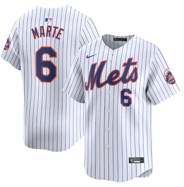 Starling Marte New York Mets white Home jersey