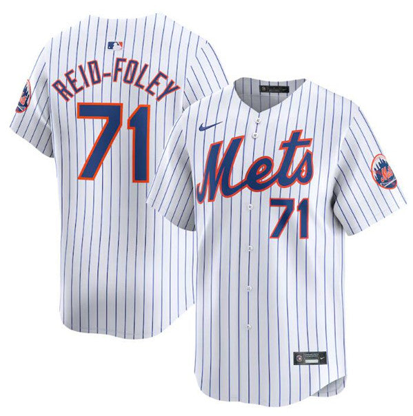 Sean Reid-Fole New York Mets white Home jersey