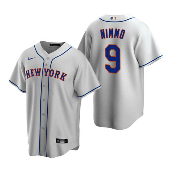 Brandon Nimmo New York Mets gray jersey