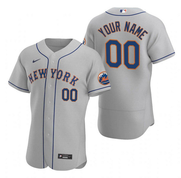 Custom New York Mets gray Road jersey