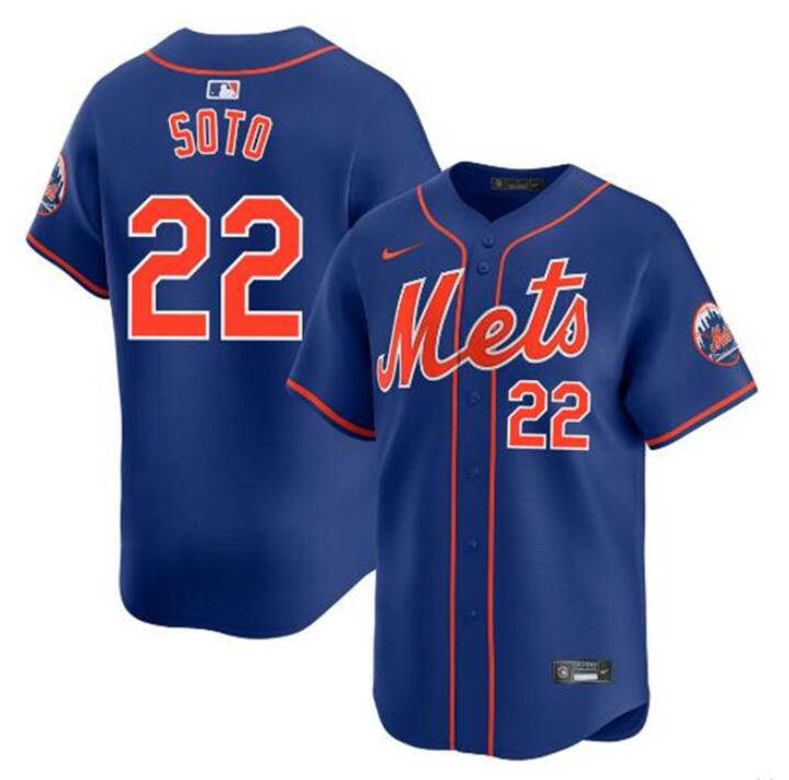 Custom New York Mets royal Alternate jersey