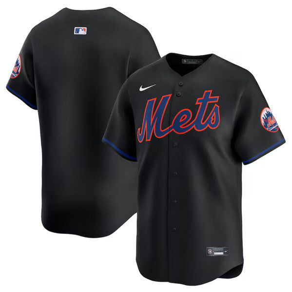 Custom New York Mets black Alternate jersey