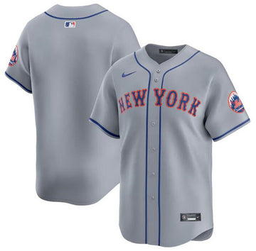 Custom New York Mets gray Away jersey