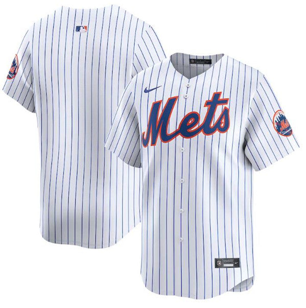Custom New York Mets white Home jersey