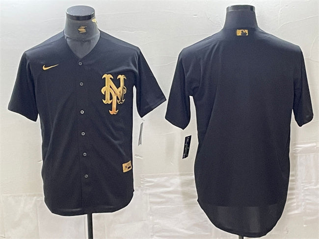 Custom New York Mets black jersey