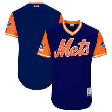 Majestic New York Mets royal-orange Classic jersey