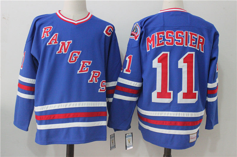 Mark Messier New York Rangers royal Throwback jersey