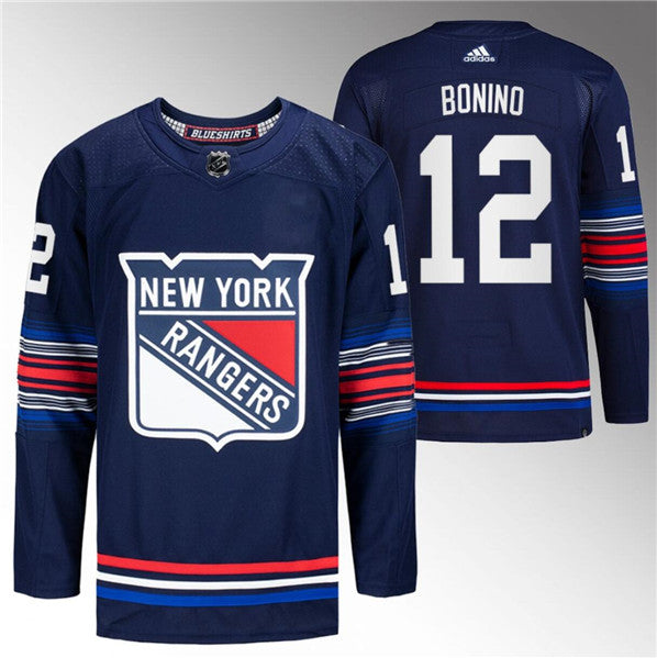 Nick Bonino New York Rangers navy jersey