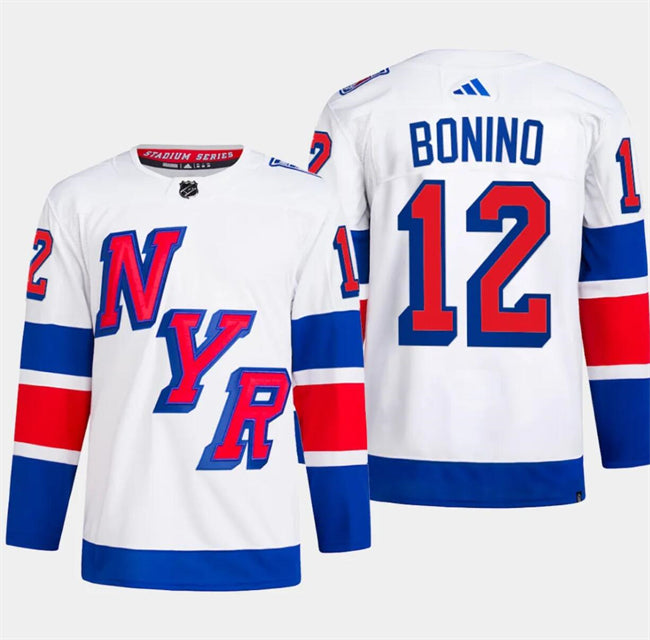 Nick Bonino New York Rangers white Stadium Series jersey