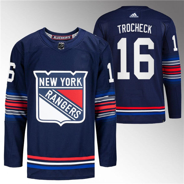 Vincent Trocheck New York Rangers navy jersey