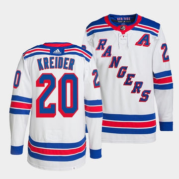 Chris Kreider New York Rangers white jersey