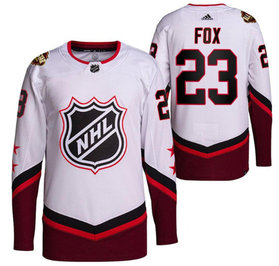 Adam Fox New York Rangers white All-Star jersey