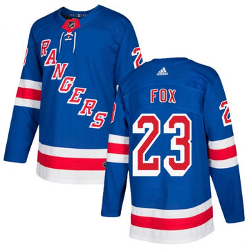 Adam Fox New York Rangers blue jersey
