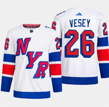 Jimmy Vesey New York Rangers white Stadium Series jersey