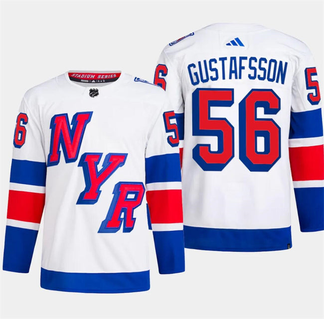 Erik Gustafsson New York Rangers white Stadium Series jersey