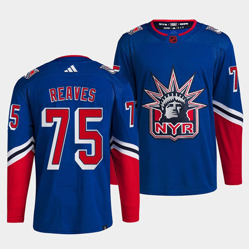 Ryan Reaves New York Rangers blue Reverse Retro jersey