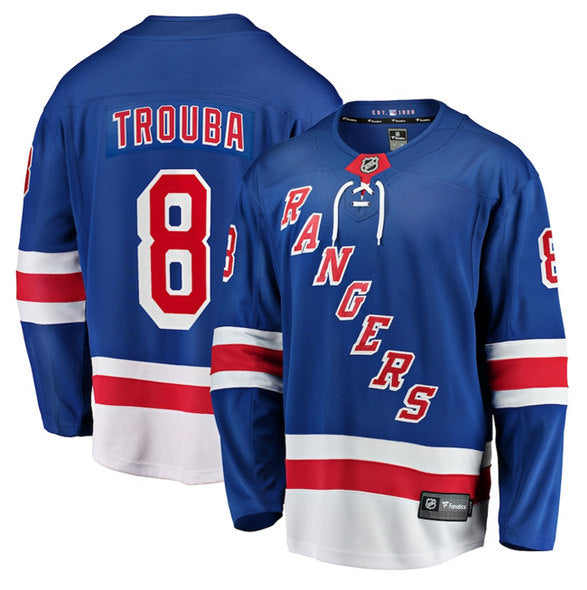 Jacob Trouba New York Rangers blue Home jersey