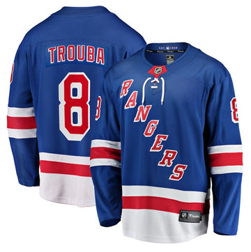 Jacob Trouba New York Rangers blue Home jersey