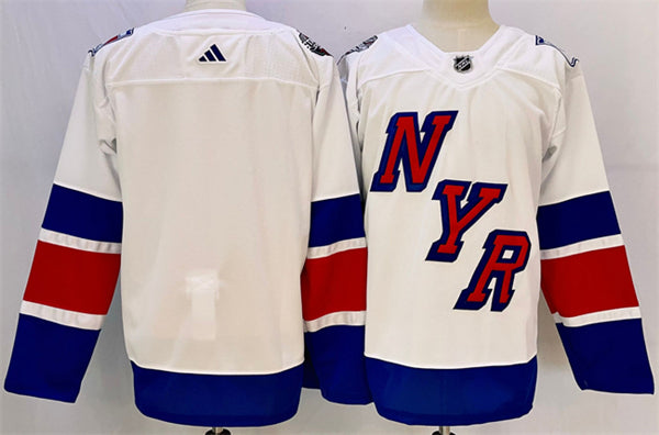 Custom New York Rangers white Stadium Series jersey