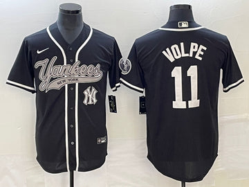 Anthony Volpe New York Yankees black jersey
