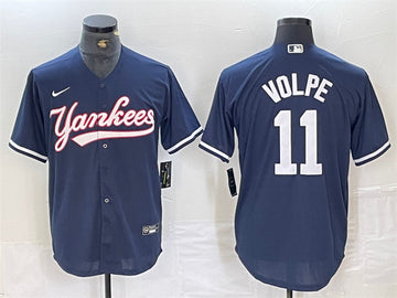 Anthony Volpe New York Yankees navy jersey