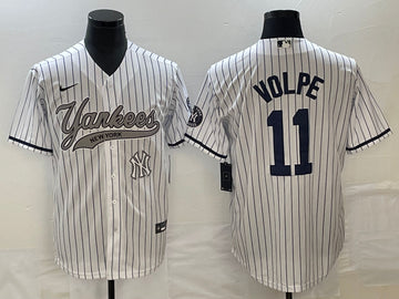 Anthony Volpe New York Yankees white jersey