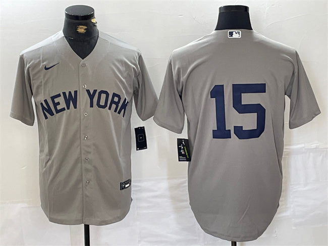 Thurman Munson New York Yankees gray jersey
