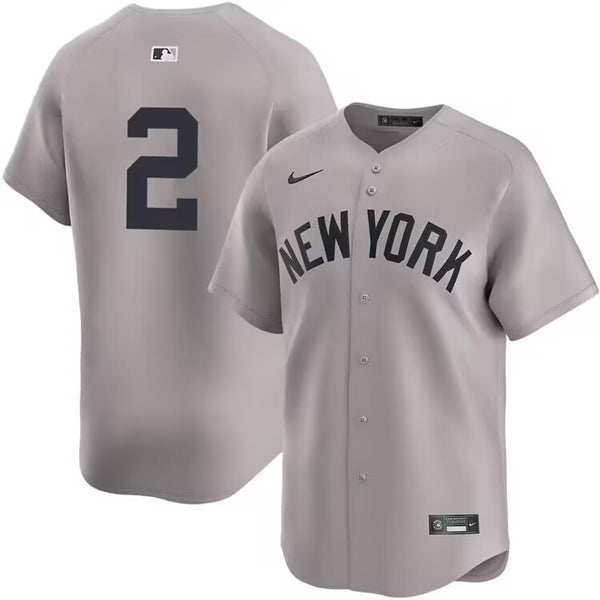 Derek Jeter New York Yankees gray Road jersey