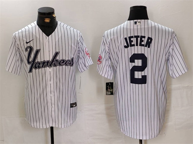 Derek Jeter New York Yankees white jersey