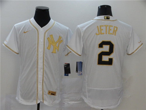 Derek Jeter New York Yankees white jersey