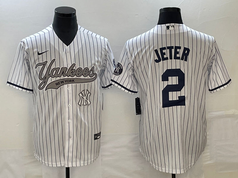 Derek Jeter New York Yankees white jersey