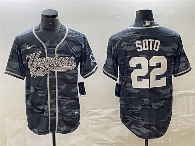 Juan Soto New York Yankees gray Camo jersey