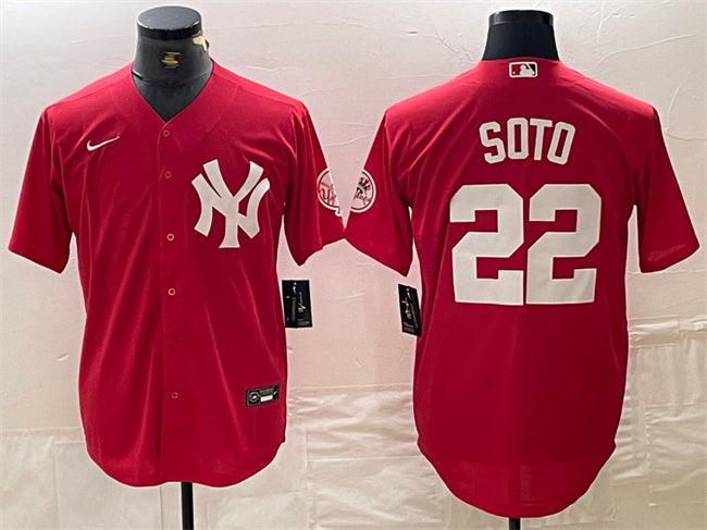Juan Soto New York Yankees red jersey