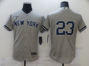 Don Mattingly New York Yankees grey jersey