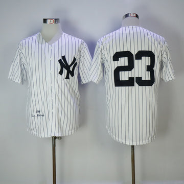 Don Mattingly New York Yankees white jersey