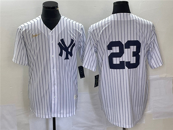Don Mattingly New York Yankees white jersey