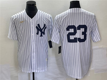 Don Mattingly New York Yankees white jersey