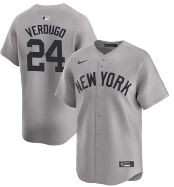 Alex Verdugo New York Yankees gray Away jersey