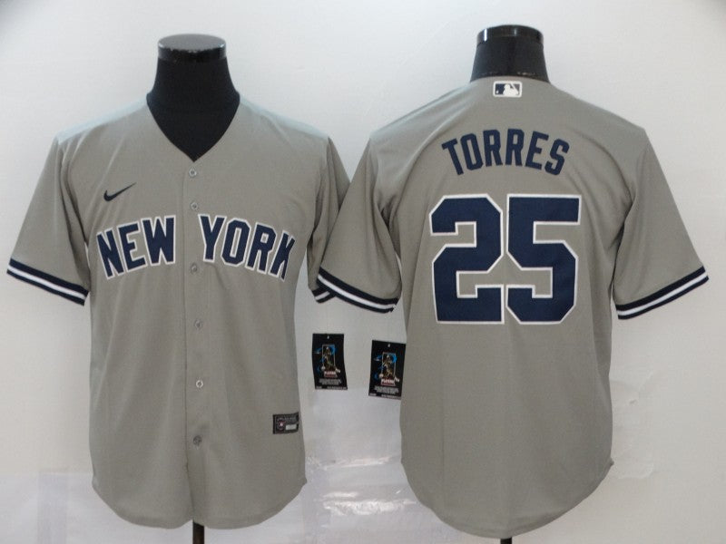 Gleyber Torres New York Yankees grey jersey