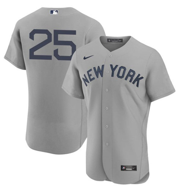 Gleyber Torres New York Yankees gray jersey