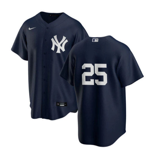 Gleyber Torres New York Yankees navy jersey