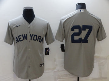 Giancarlo Stanton New York Yankees grey jersey